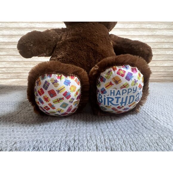 Build A Bear Happy Birthday Treat Brown Stuffed Plush 16" BAB Presents Celebrate - Picture 2 of 10